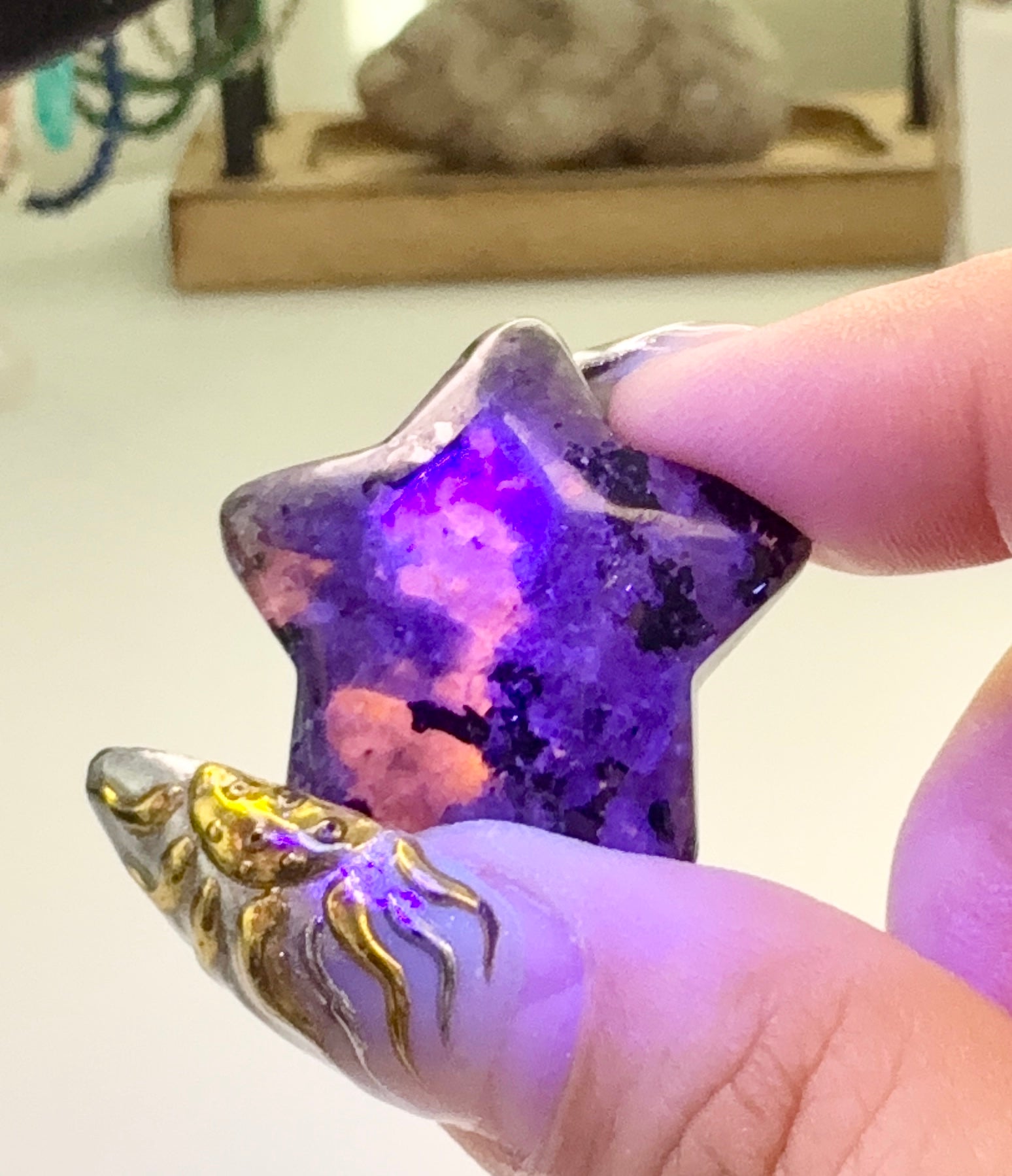 Carved Yooperlite Star