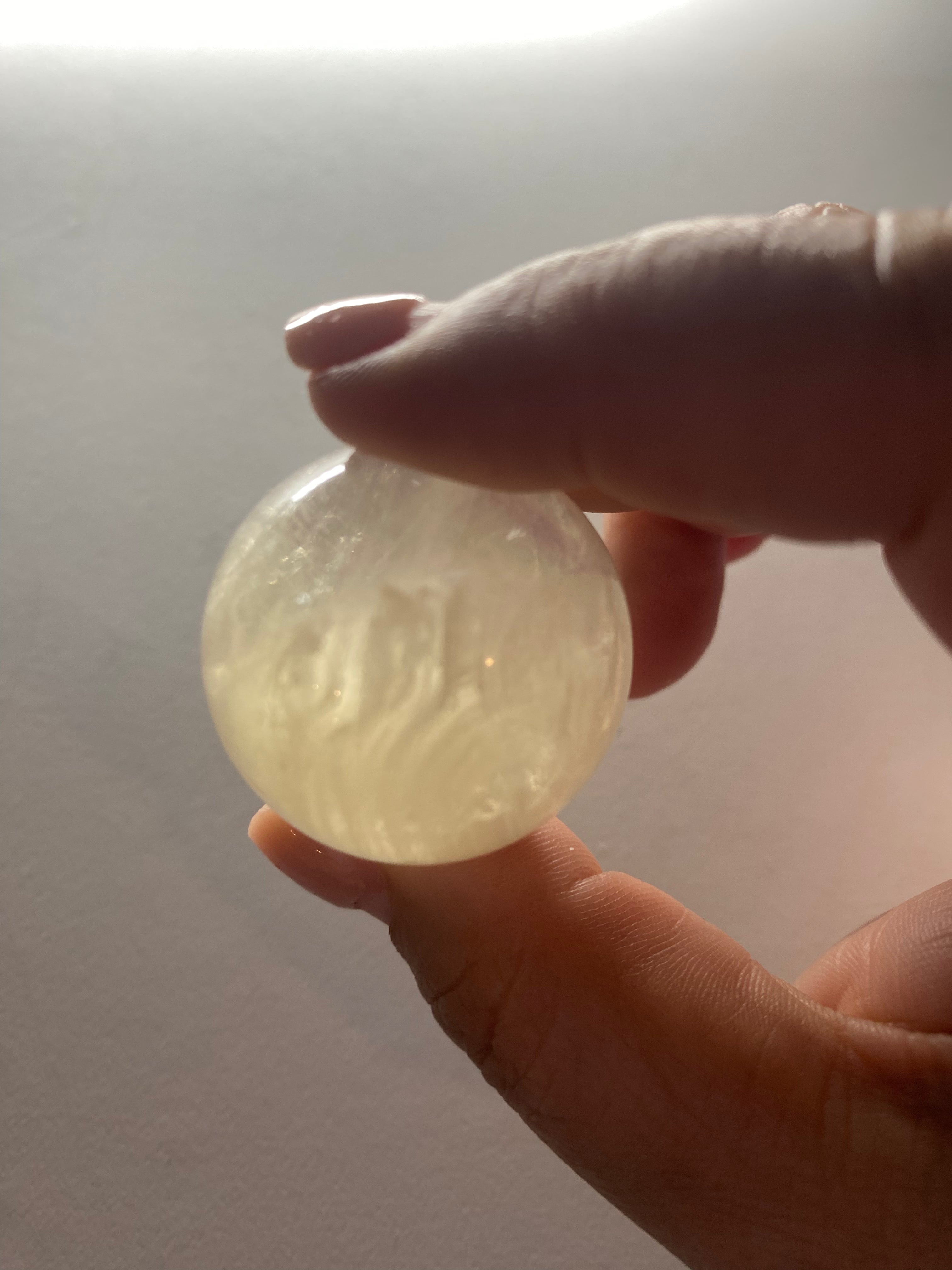 Honey Calcite Sphere